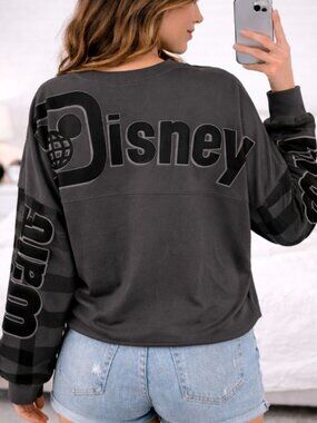 Vintage Walt Disney World Oversized Buffalo Plaid Spirit Jersey Graphic T-Shirt